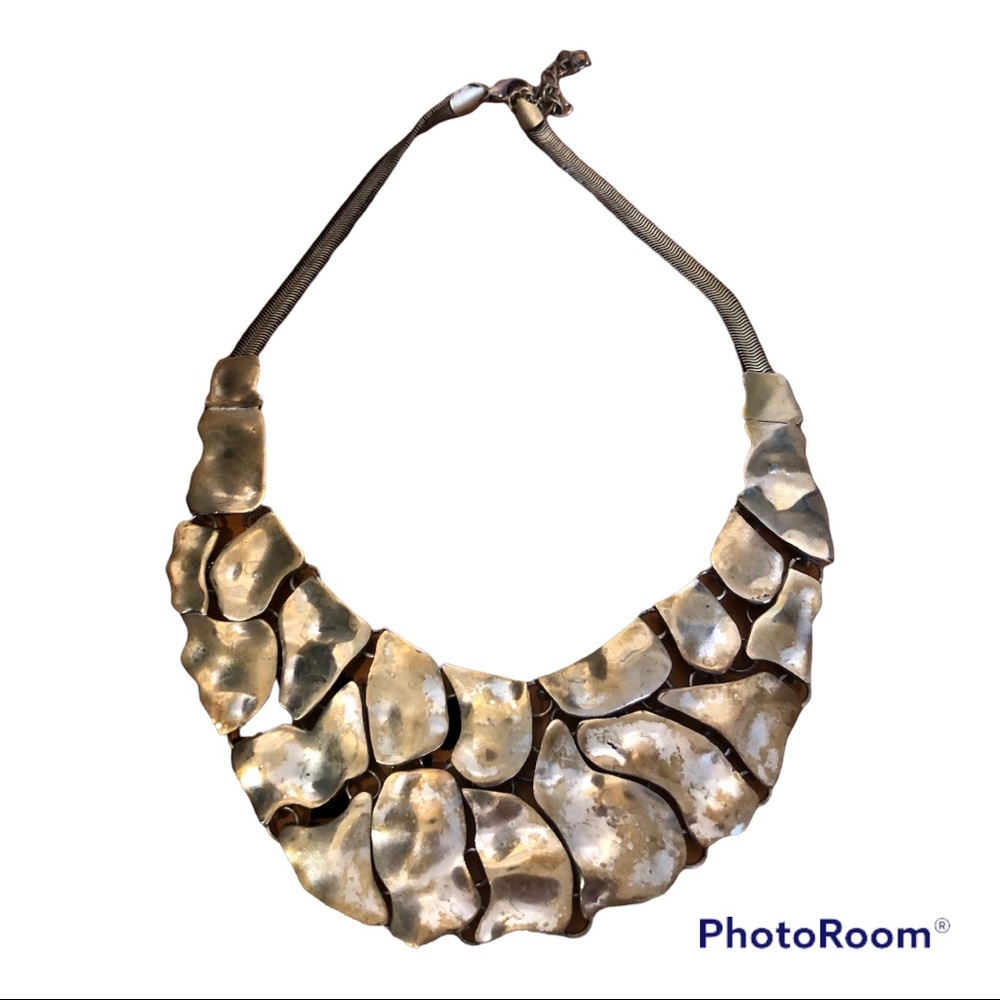 Art Deco Style, Silver Statement Necklace